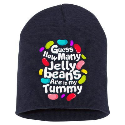 Guess How Many Jelly Beans Candy Funny Easter Gift Short Acrylic Beanie