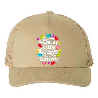 Guess How Many Jelly Beans Candy Funny Easter Gift Yupoong Adult 5-Panel Trucker Hat