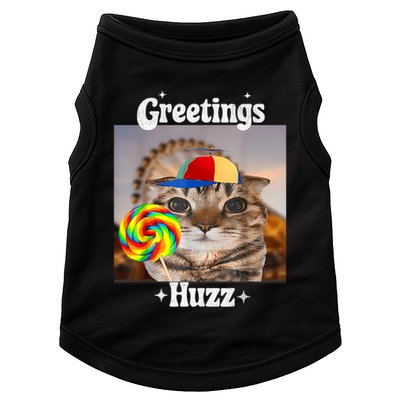 Greetings Huzz Meme Funny Cat Lollipop Doggie Tank