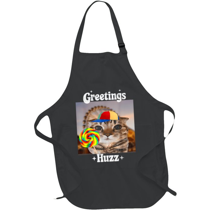 Greetings Huzz Meme Funny Cat Lollipop Apron