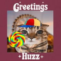 Greetings Huzz Meme Funny Cat Lollipop 16oz Travel Tumbler