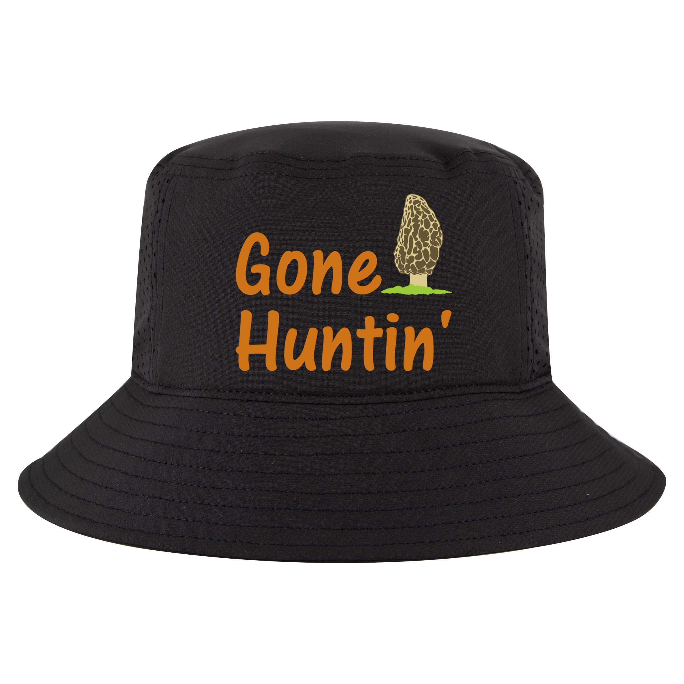 Gone Huntin' Morel Mushroom Hunter Gift Cool Comfort Performance Bucket Hat