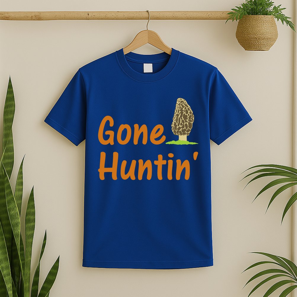 Gone Huntin' Morel Mushroom Hunter Gift T-Shirt