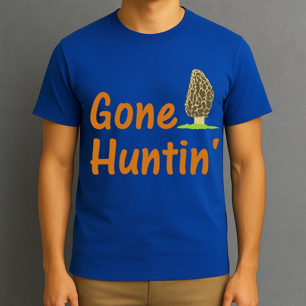 Gone Huntin' Morel Mushroom Hunter Gift T-Shirt