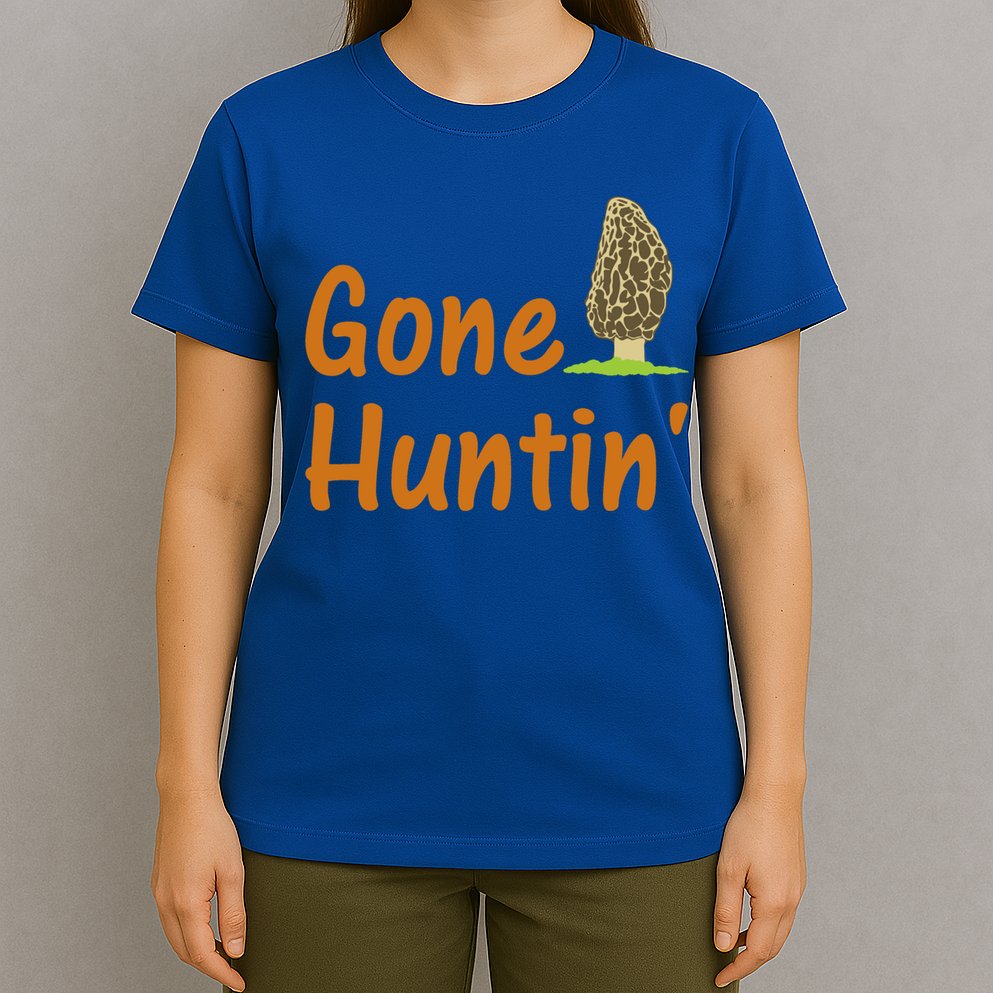 Gone Huntin' Morel Mushroom Hunter Gift T-Shirt