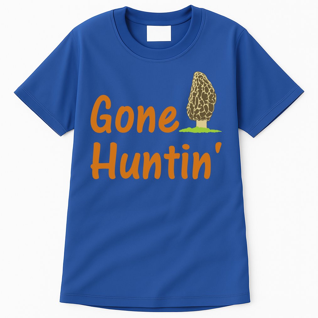 Gone Huntin' Morel Mushroom Hunter Gift Tall T-Shirt