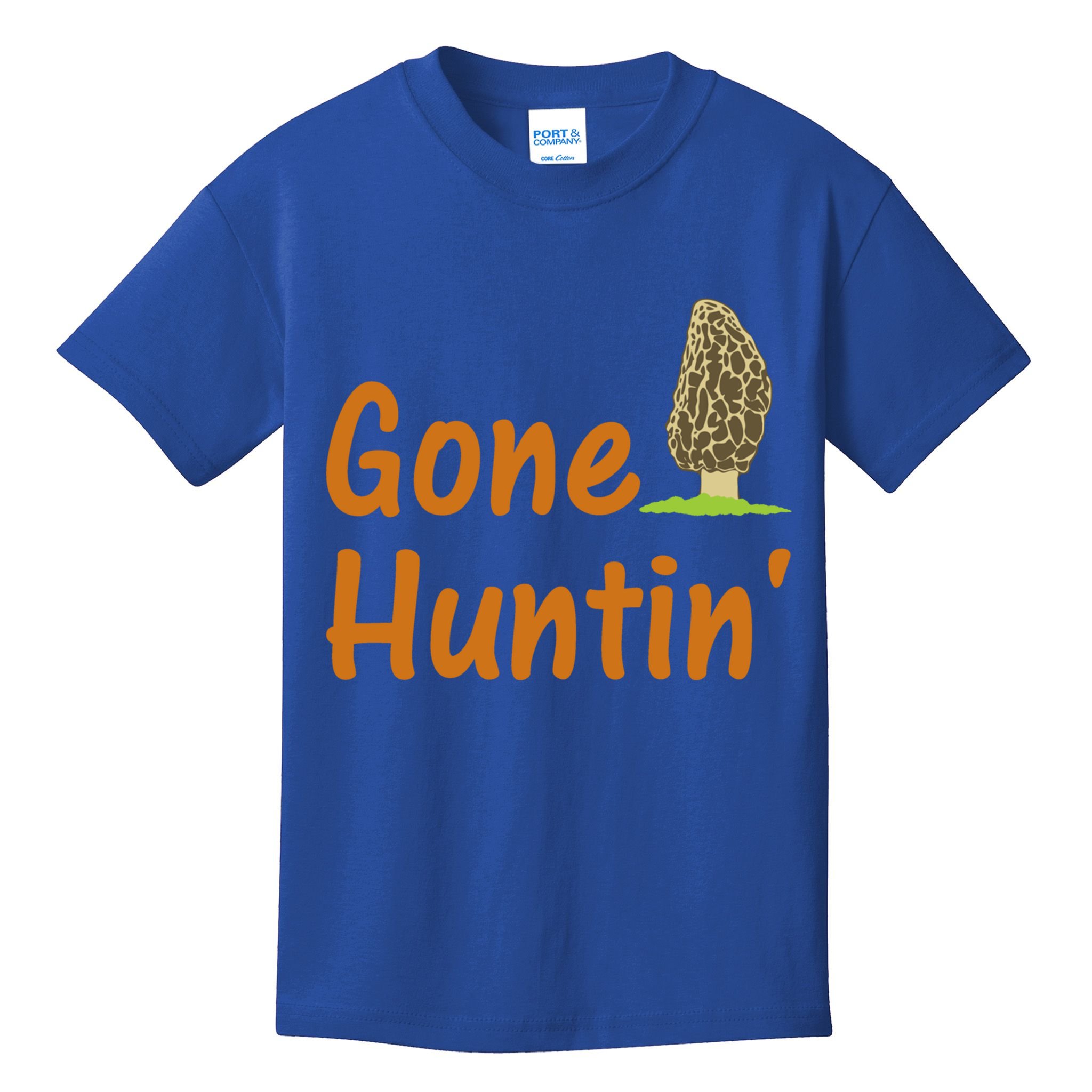 Gone Huntin' Morel Mushroom Hunter Gift Kids T-Shirt