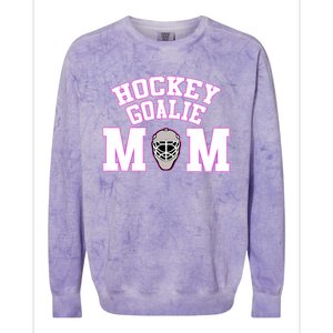 Goalie Hockey Mom With Goalie Mask Gift Colorblast Crewneck Sweatshirt