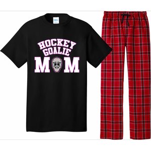 Goalie Hockey Mom With Goalie Mask Gift Pajama Set