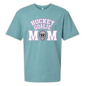 Goalie Hockey Mom With Goalie Mask Gift Sueded Cloud Jersey T-Shirt