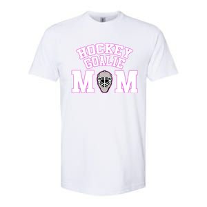 Goalie Hockey Mom With Goalie Mask Gift Softstyle CVC T-Shirt