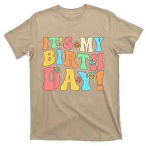 Groovy Hippie My Birthday Mom Grandma Daughter T-Shirt