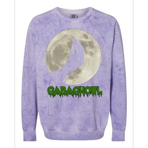 Gabaghoul Hand Moon Funny Halloween Colorblast Crewneck Sweatshirt