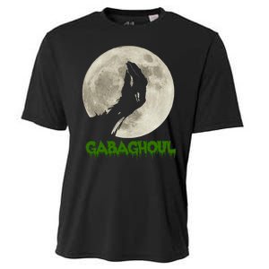 Gabaghoul Hand Moon Funny Halloween Cooling Performance Crew T-Shirt