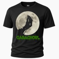 Gabaghoul Hand Moon Funny Halloween Cooling Performance Crew T-Shirt
