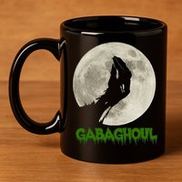 Gabaghoul Hand Moon Funny Halloween 11oz C Handle Ceramic Mug