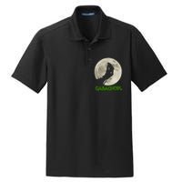 Gabaghoul Hand Moon Funny Halloween Dry Zone Grid Polo