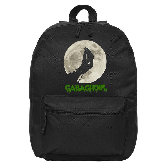 Gabaghoul Hand Moon Funny Halloween 16 in Basic Backpack