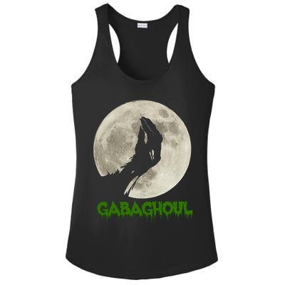 Gabaghoul Hand Moon Funny Halloween Ladies PosiCharge Competitor Racerback Tank