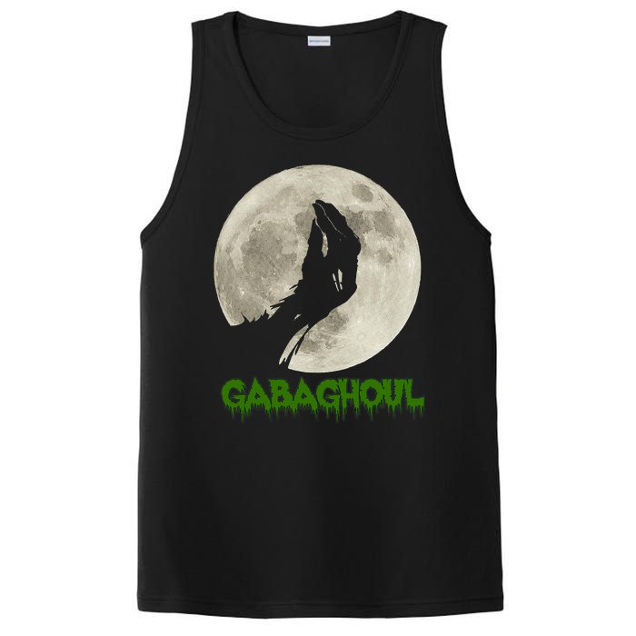 Gabaghoul Hand Moon Funny Halloween PosiCharge Competitor Tank