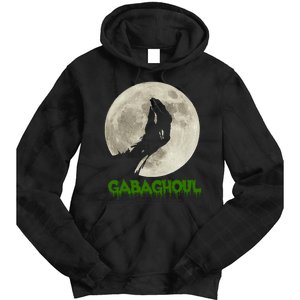 Gabaghoul Hand Moon Funny Halloween Tie Dye Hoodie