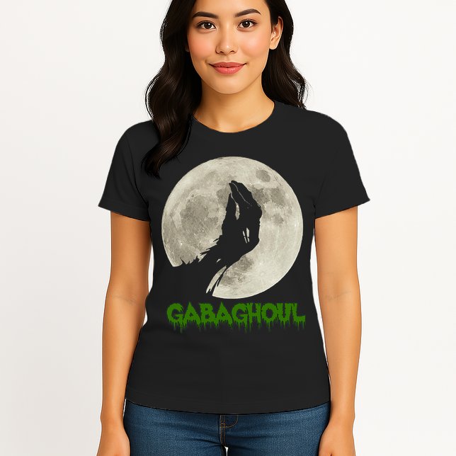 Gabaghoul Hand Moon Funny Halloween Womens T-Shirt
