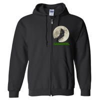 Gabaghoul Hand Moon Funny Halloween Full Zip Hoodie