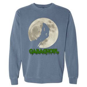 Gabaghoul Hand Moon Funny Halloween Garment-Dyed Sweatshirt