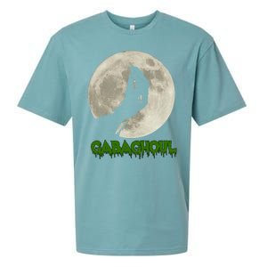 Gabaghoul Hand Moon Funny Halloween Sueded Cloud Jersey T-Shirt