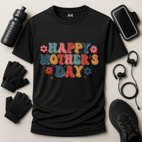 Groovy Happy MotherS Day Gift Cooling Performance Crew T-Shirt