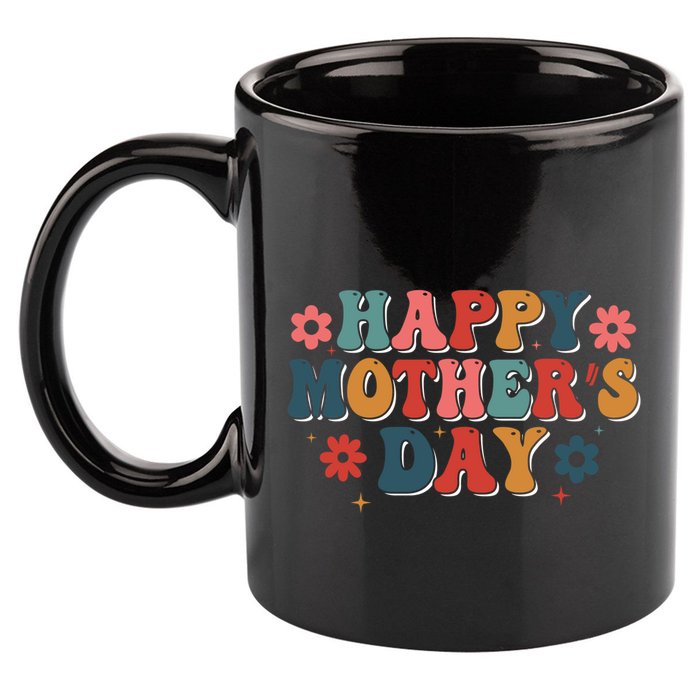 Groovy Happy MotherS Day Gift 11oz C Handle Ceramic Mug