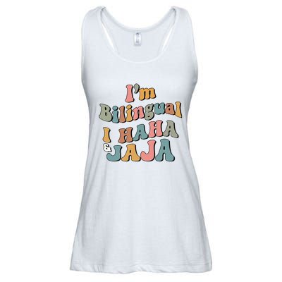 Groovy Hispanic Month Teacher I’m Bilingual I Haha and Jaja Ladies Essential Flowy Tank