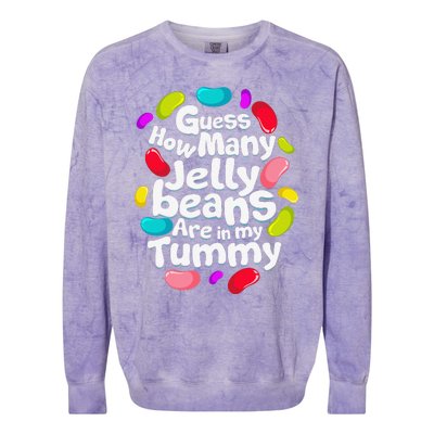 Guess How Many Jelly Beans Candy Funny Easter Gift Colorblast Crewneck Sweatshirt