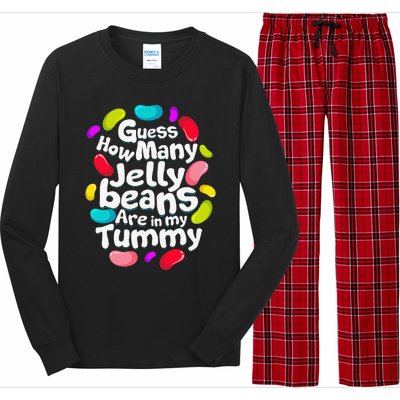 Guess How Many Jelly Beans Candy Funny Easter Gift Long Sleeve Pajama Set