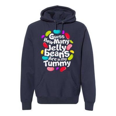 Guess How Many Jelly Beans Candy Funny Easter Gift Premium Hoodie