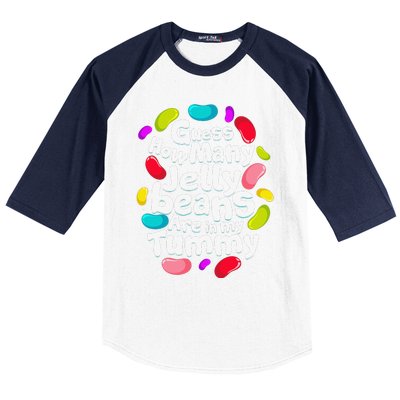 Guess How Many Jelly Beans Candy Funny Easter Gift Baseball Sleeve Shirt