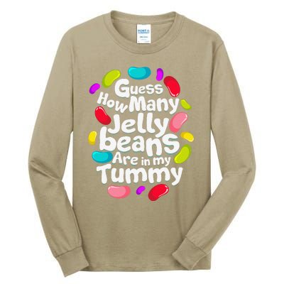 Guess How Many Jelly Beans Candy Funny Easter Gift Tall Long Sleeve T-Shirt