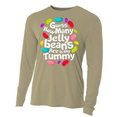 Guess How Many Jelly Beans Candy Funny Easter Gift Cooling Performance Long Sleeve Crew