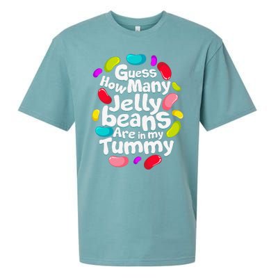 Guess How Many Jelly Beans Candy Funny Easter Gift Sueded Cloud Jersey T-Shirt