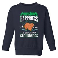 Groundhog Happiness Marmot Woodchuck Premium Toddler Sweatshirt