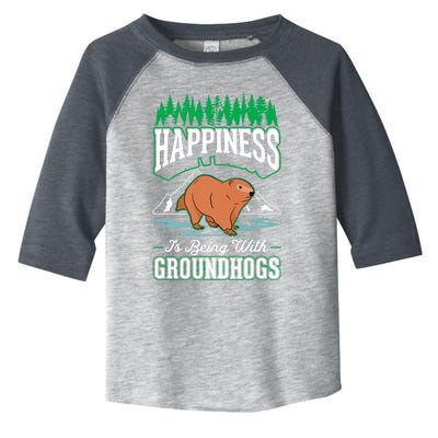 Groundhog Happiness Marmot Woodchuck Premium Toddler Fine Jersey T-Shirt