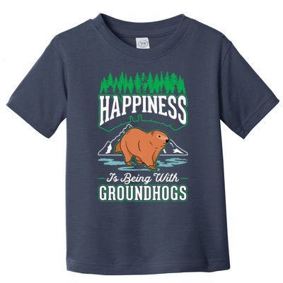 Groundhog Happiness Marmot Woodchuck Premium Toddler T-Shirt