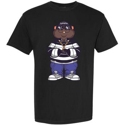 Gangster Hamster Meaningful Gift Garment-Dyed Heavyweight T-Shirt