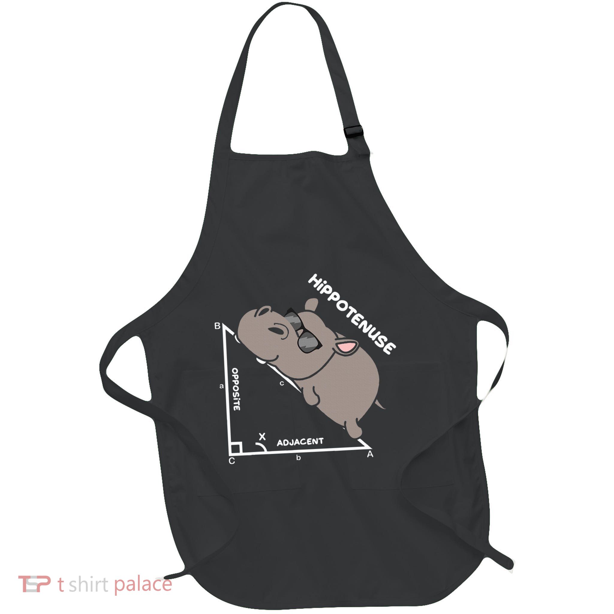 Geometry Hypotenuse Math Mathematics Teacher Full-Length Apron With Pockets