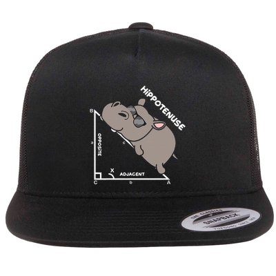 Geometry Hypotenuse Math Mathematics Teacher Flat Bill Trucker Hat