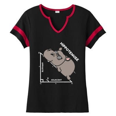 Geometry Hypotenuse Math Mathematics Teacher Ladies Halftime Notch Neck Tee