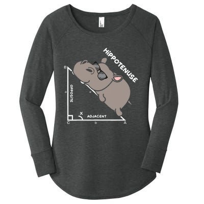 Geometry Hypotenuse Math Mathematics Teacher Women's Perfect Tri Tunic Long Sleeve Shirt