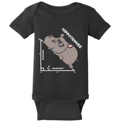 Geometry Hypotenuse Math Mathematics Teacher Baby Bodysuit