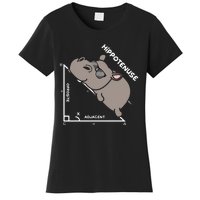 Geometry Hypotenuse Math Mathematics Teacher Women's T-Shirt