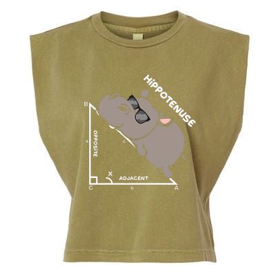 Geometry Hypotenuse Math Mathematics Teacher Garment-Dyed Women's Muscle Tee